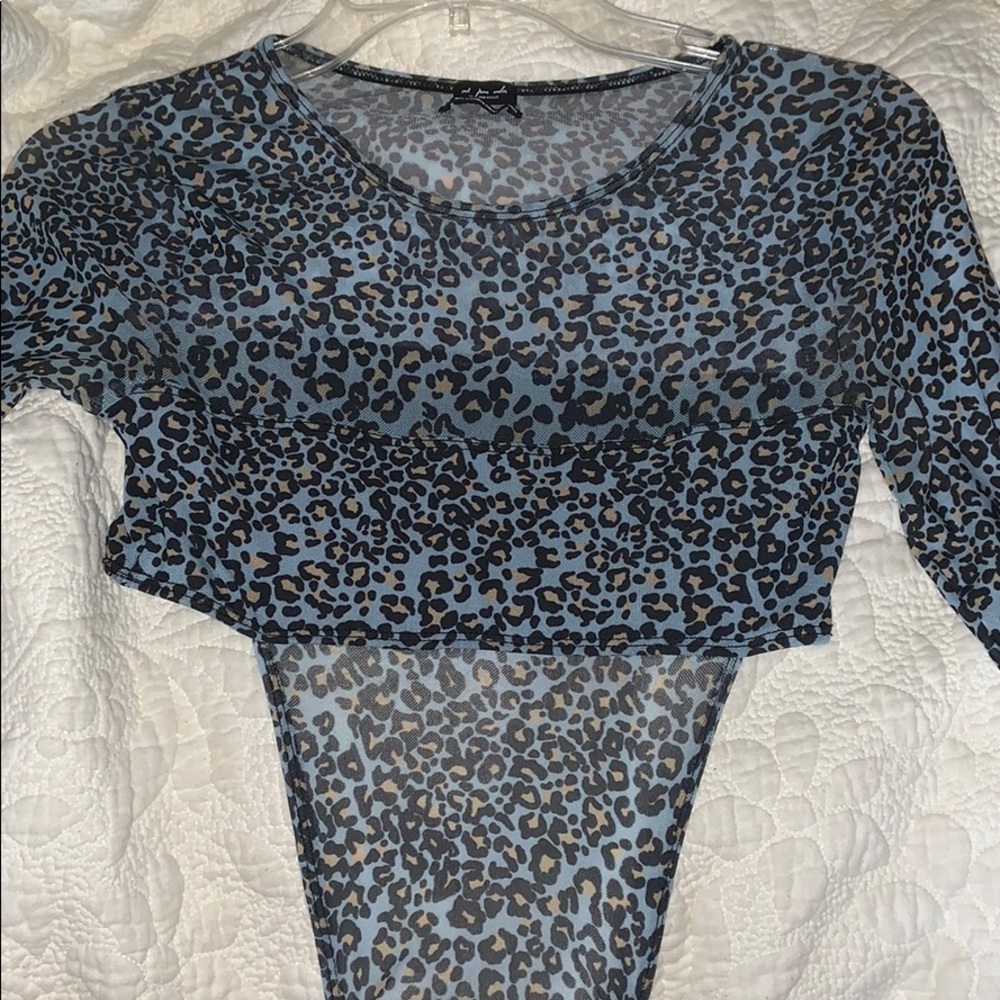 blue cheetah bodysuit